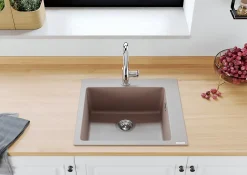 Mitigeur de cuisine effet chromé Hansgrohe Vernis Blend M35 H. 23,5 cm