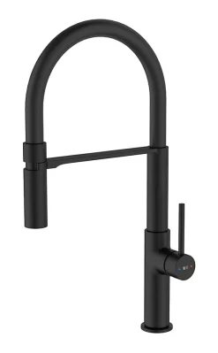 Mitigeur de cuisine noir avec douchette EsseBagno Magnet