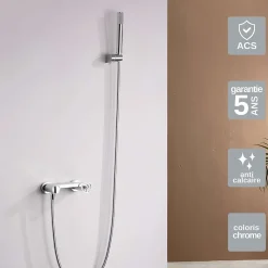Mitigeur de Douche anti-calcaire Chrome IMEX OLIMPO BDC033-5