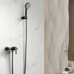 Mitigeur de Douche anti-calcaire Noir Mat IMEX ROMA BDR001-5NG