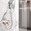 Mitigeur de Douche anti-calcaire Or Brossé IMEX PISA BDP048-5OC