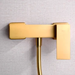 Mitigeur de Douche anti-calcaire Or Brossé IMEX PISA BDP048-5OC