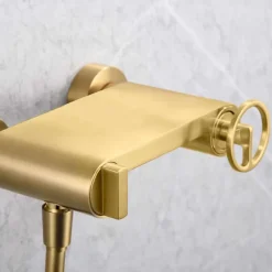 Mitigeur de Douche anti-calcaire Or Brossé IMEX OLIMPO BDC033-5OC