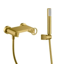 Mitigeur de Douche anti-calcaire Or Brossé IMEX OLIMPO BDC033-5OC