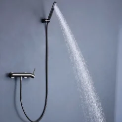 Mitigeur de Douche anti-calcaire Black Gun Métal IMEX MONZA BDM039-5BGM