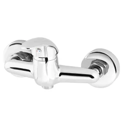 Mitigeur de douche entraxe 150 mm GoodHome Eidar en laiton chromé
