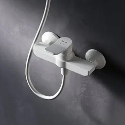 Mitigeur de douche mécanique Robinet Salle de Bain Blanc, FXA20033 X-Joy AM.PM