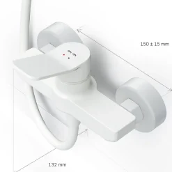 Mitigeur de douche mécanique Robinet Salle de Bain Blanc, FXA20033 X-Joy AM.PM