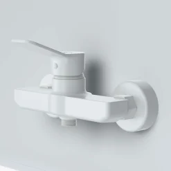 Mitigeur de douche mécanique Robinet Salle de Bain Blanc, FXA20033 X-Joy AM.PM