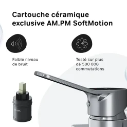 Mitigeur de douche mécanique Robinet Salle de Bain Chromé, FXA20000 X-Joy AM.PM