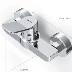 Mitigeur de douche mécanique Robinet Salle de Bain Chromé, FXA20000 X-Joy AM.PM