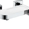 Mitigeur de douche mécanique chromé blanc Edouard Rousseau Tablette