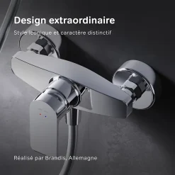 Mitigeur de douche mécanique Robinet de douche Chrome, Flash FNA20000 AM.PM