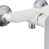 Mitigeur de douche mécanique chromé blanc Edouard Rousseau Milk