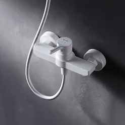 Mitigeur de douche mécanique Robinet Salle de Bain Blanc, FXB20033 X-Joy S AM.PM