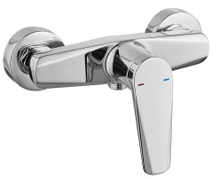 Mitigeur de douche mécanique chrome, Edouard Rousseau Gloss