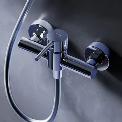 Mitigeur de douche mécanique Robinet Salle de Bain Chromé, FPA20000 Spike AM.PM