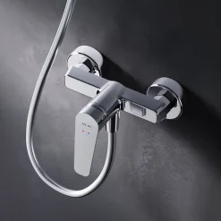 Mitigeur de douche mécanique Robinet Salle de Bain Chromé, FTA20000 Hit AM.PM