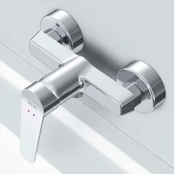 Mitigeur de douche mécanique Robinet Salle de Bain Chromé, FTA20000 Hit AM.PM