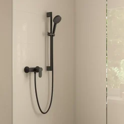 Mitigeur de douche mécanique noir mat Hansgrohe Vernis Blend
