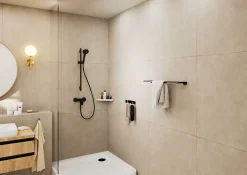 Mitigeur de douche mécanique noir mat Hansgrohe Vernis Blend