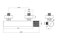 Mitigeur de douche mécanique laiton brossé, Edouard Rousseau Orcus