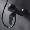 Mitigeur de douche mécanique Robinet Salle de Bain Noir, FTA20022 Hit AM.PM