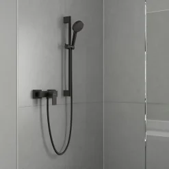 Mitigeur de douche mécanique hansgrohe Vernis Shape noir mat