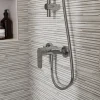 Mitigeur de douche mécanique, chrome, NF, GoodHome Aisai