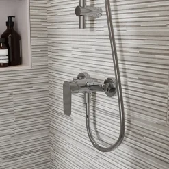 Mitigeur de douche mécanique, chrome, NF, GoodHome Aisai
