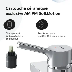 Mitigeur de douche mécanique Robinet Salle de Bain Chromé, FXB20000 X-Joy S AM.PM