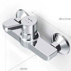 Mitigeur de douche mécanique Robinet Salle de Bain Chromé, FXB20000 X-Joy S AM.PM