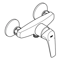 Mitigeur de douche mécanique chromé Flow Grohe