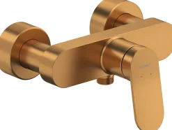 Mitigeur de douche monocommande Bronze brossé - apparent - 1 sortie - 21,6x16,5x11,3 - Wave