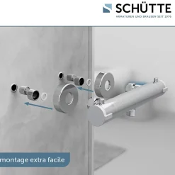 Mitigeur de douche thermostatique Schütte LONDON chromé