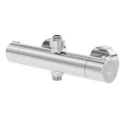 Mitigeur de douche thermostatique, chrome, GoodHome Rannell
