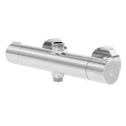 Mitigeur de douche thermostatique, chrome, GoodHome Rannell
