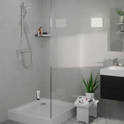 Mitigeur de douche thermostatique avec douchette, flexible et barre réglable chrome Hansgrohe Vernis Blend