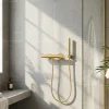 Mitigeur de douche thermostatique, doré brossé, GoodHome Owens