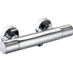 Mitigeur de douche thermostatique mural, chrome, Essebagno Carra
