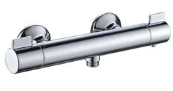 Mitigeur de douche thermostatique chrome, Edouard Rousseau Sferou