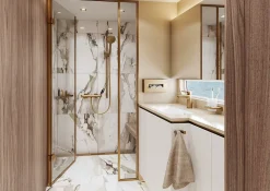 Mitigeur de douche thermostatique bronze brossé, Hansgrohe Ecostat Comfort