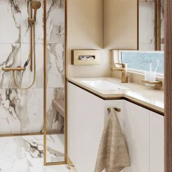 Mitigeur de douche thermostatique bronze brossé, Hansgrohe Ecostat Comfort