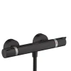 Mitigeur de douche thermostatique noir Hansgrohe Ecostat E