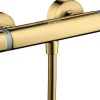 Mitigeur de douche thermostatique doré poli, Hansgrohe Ecostat Comfort