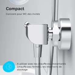 Mitigeur de douche thermostatique Robinet salle de bain, Chromé FNA40000 Flash AM.PM