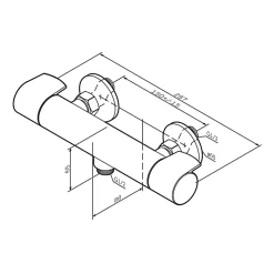 Mitigeur de douche thermostatique Robinet salle de bain Noir, FXA40022 X-Joy AM.PM