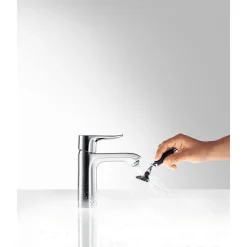Mitigeur de lavabo 110 avec tirette et vidage chromé Metris Hansgrohe