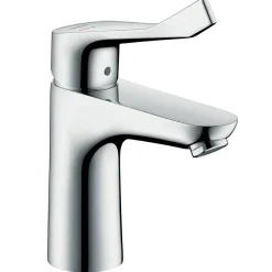 Mitigeur de lavabo 100 CH3 CoolStart avec poignée extra longue, chrome, Hansgrohe Focus