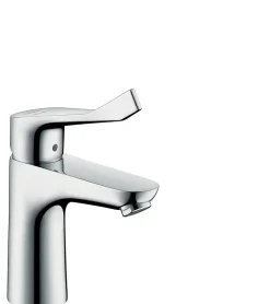 Mitigeur de lavabo 100 CH3 CoolStart avec poignée extra longue, chrome, Hansgrohe Focus
